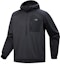 Lookbook Arcteryx Arc'teryx Konseal Black Embroidered Logo Hoodie - Breathable Solid Color X000009807