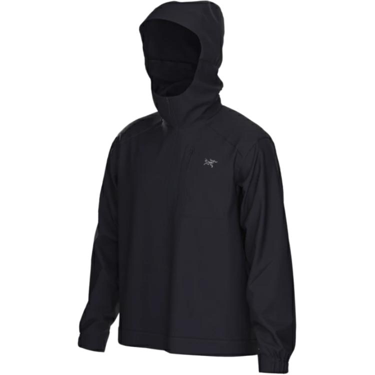Purchase Arcteryx Arc'teryx Konseal  Black Embroidered Logo Hoodie - Breathable Solid Color X000009807
