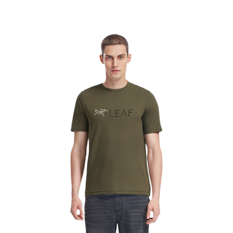 Lookbook Arcteryx Arc'teryx LEAF  Green Graphic Logo Print Retro Crewneck T-Shirt. 30376