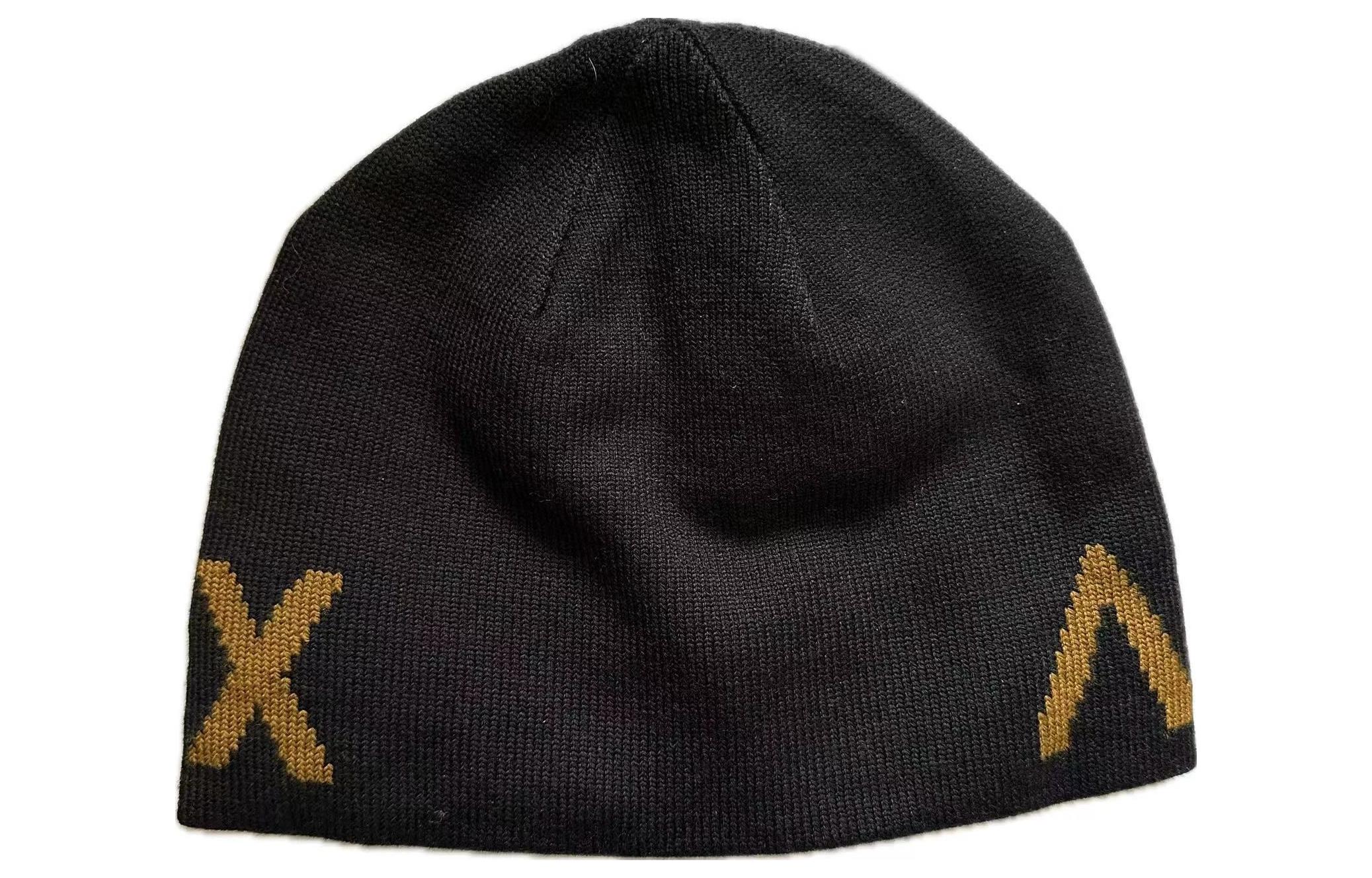 Lookbook 아크테릭스 로고 자수 비니 - 남녀공용 커플 스타일 따뜻한 모자. L07259900