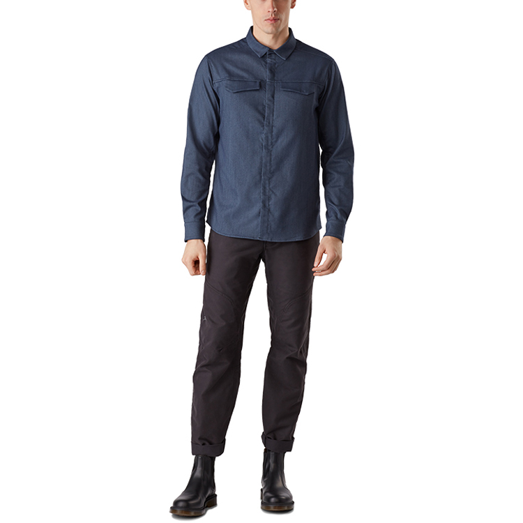 Lookbook 아크테릭스 남성 래티스 셔츠 긴팔 캐주얼 땀흡수 솔리드 컬러. 25889