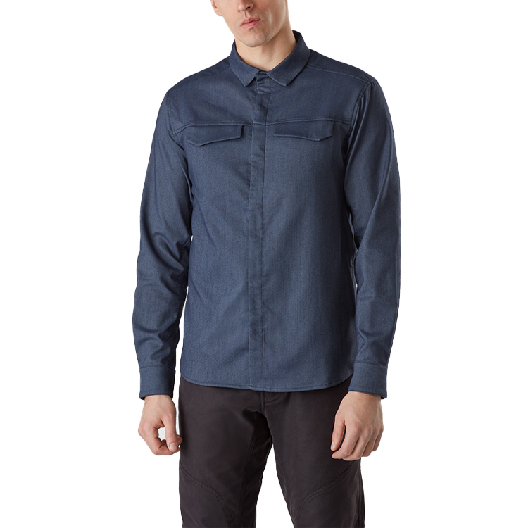 Shop 아크테릭스 남성 래티스 셔츠 긴팔 캐주얼 땀흡수 솔리드 컬러. 25889