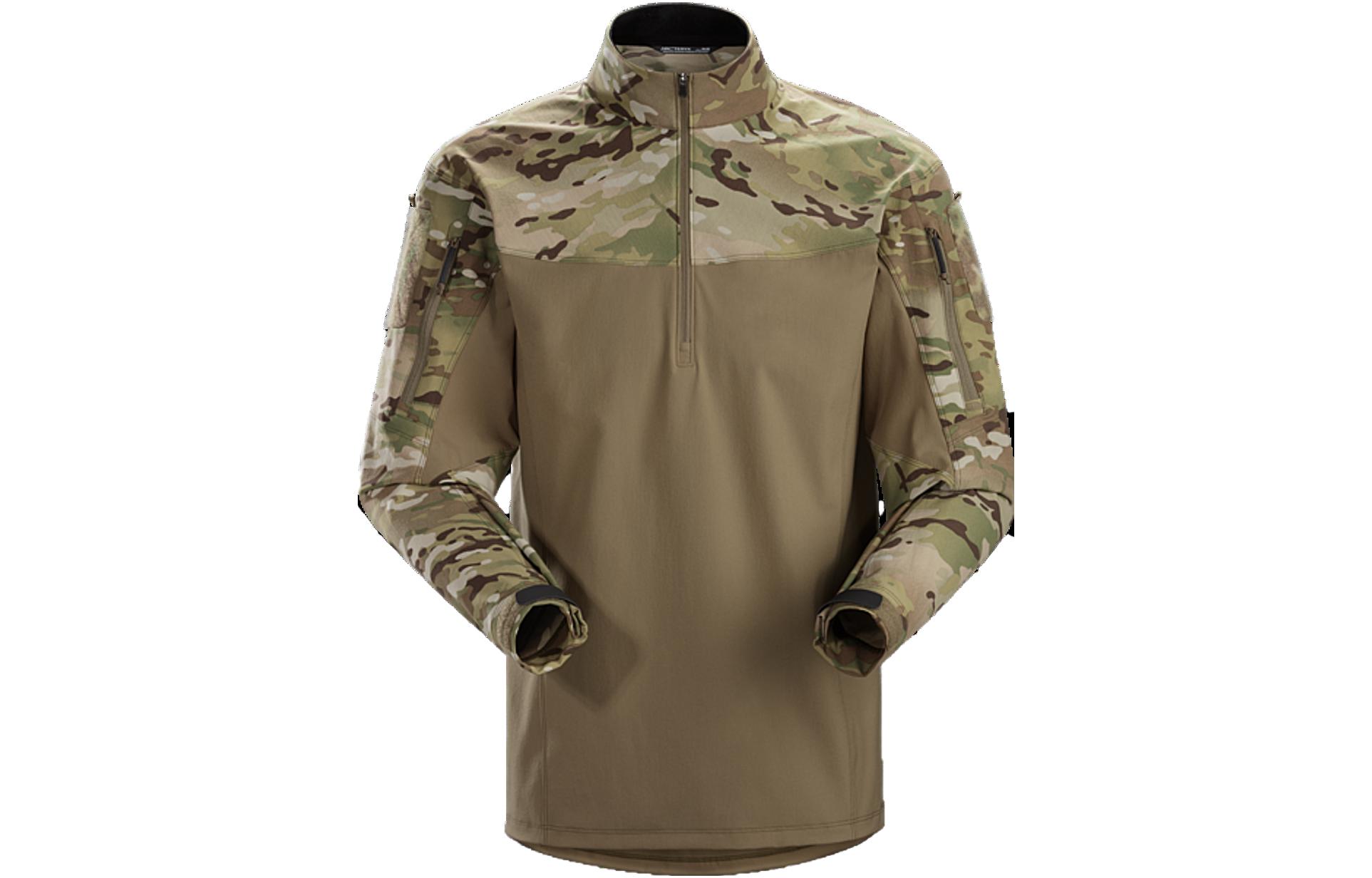 Arcteryx Arc'teryx Olive Green Camo Half-Zip Pullover Sweatshirt 19664