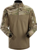 Arcteryx Arc'teryx Olive Green Camo Half-Zip Pullover Sweatshirt 19664 Arcteryx Arc'teryx Olive Green Camo Half-Zip Pullover Sweatshirt 19664