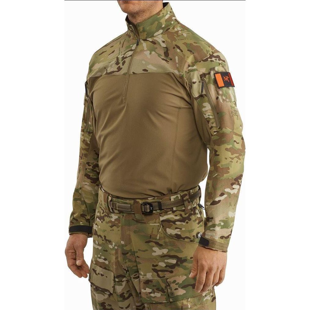 Shop Arcteryx Arc''teryx Sudadera Verde Oliva Camo de Media Cremallera 19664