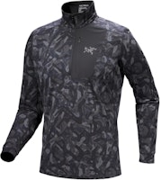 Arcteryx Arc'teryx RHO FW24 LT Zip Neck Grottoflage Camo Thermal Long Sleeve Jacket Black X000009319 Arcteryx Arc'teryx RHO FW24 LT Zip Neck Grottoflage Camo Thermal Long Sleeve Jacket Black X000009319