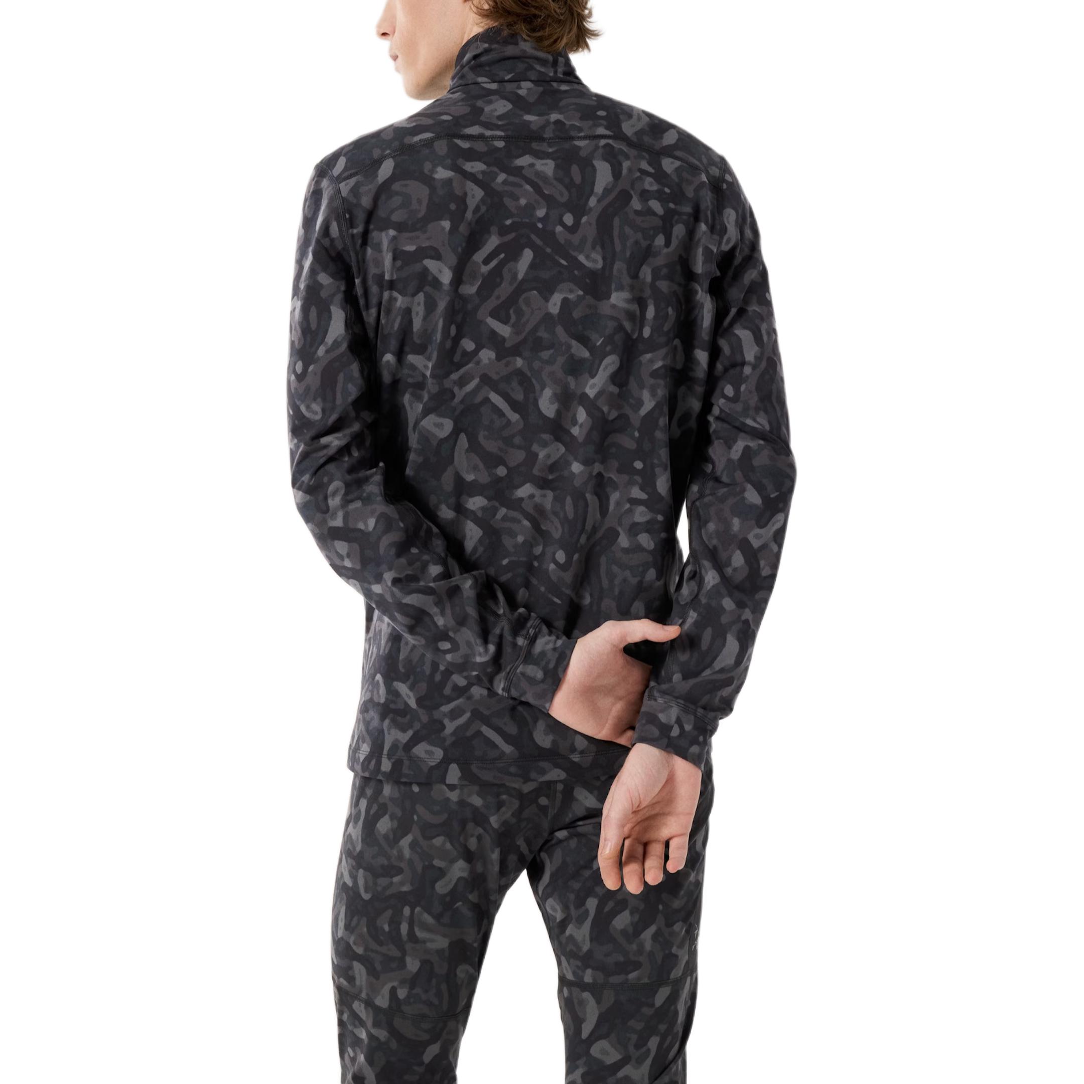 Purchase Arcteryx Arc'teryx RHO FW24 LT Zip Neck  Grottoflage Camo Thermal Long Sleeve Jacket Black X000009319