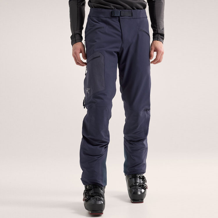 Cheap 始祖鳥 Arcteryx RUSH 黑色軟殼滑雪褲 多口袋設計 29681