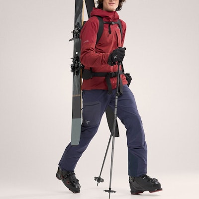 始祖鳥 Arcteryx RUSH 黑色軟殼滑雪褲 多口袋設計 29681 2