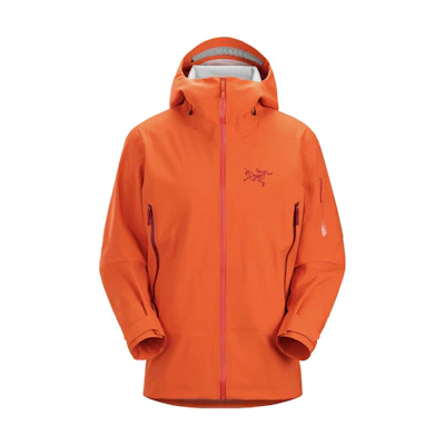 Arcteryx Arc'teryx Sabre Solid Color Hooded Logo Zip Ski Jacket 29657