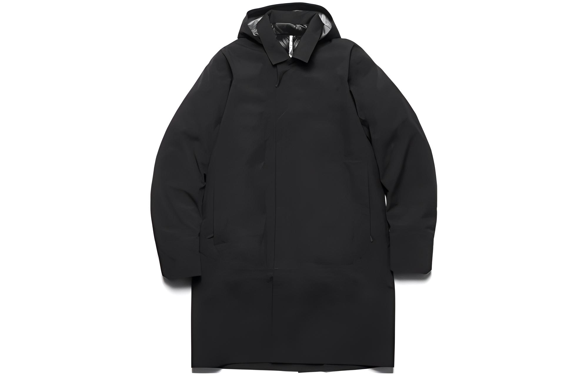 Arcteryx Arc'teryx Solano Galvanic Down Coat  Black Hooded Jacket with Large Pockets 18181