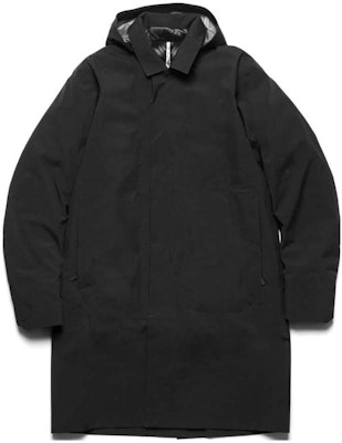 Arcteryx Solano Galvanic Down Coat Jaket Hitam Hoodie dengan Kantong Besar 18181 Order Arcteryx Solano Galvanic Down Coat Jaket Hitam Hoodie dengan Kantong Besar 18181