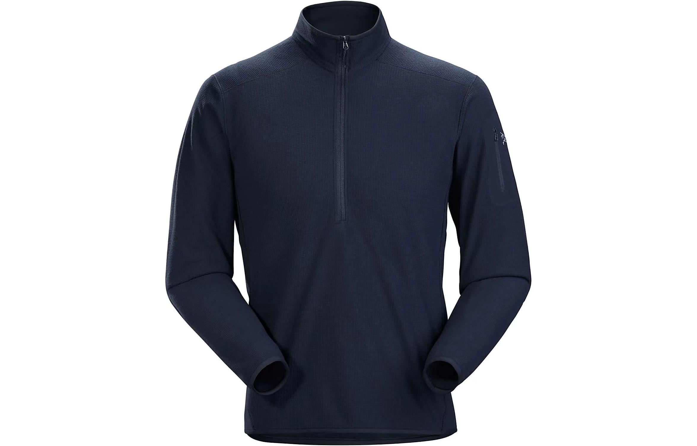 Cheap Arcteryx Arc'teryx Solid Color Fleece Half-Zip Pullover Sweatshirt 23137