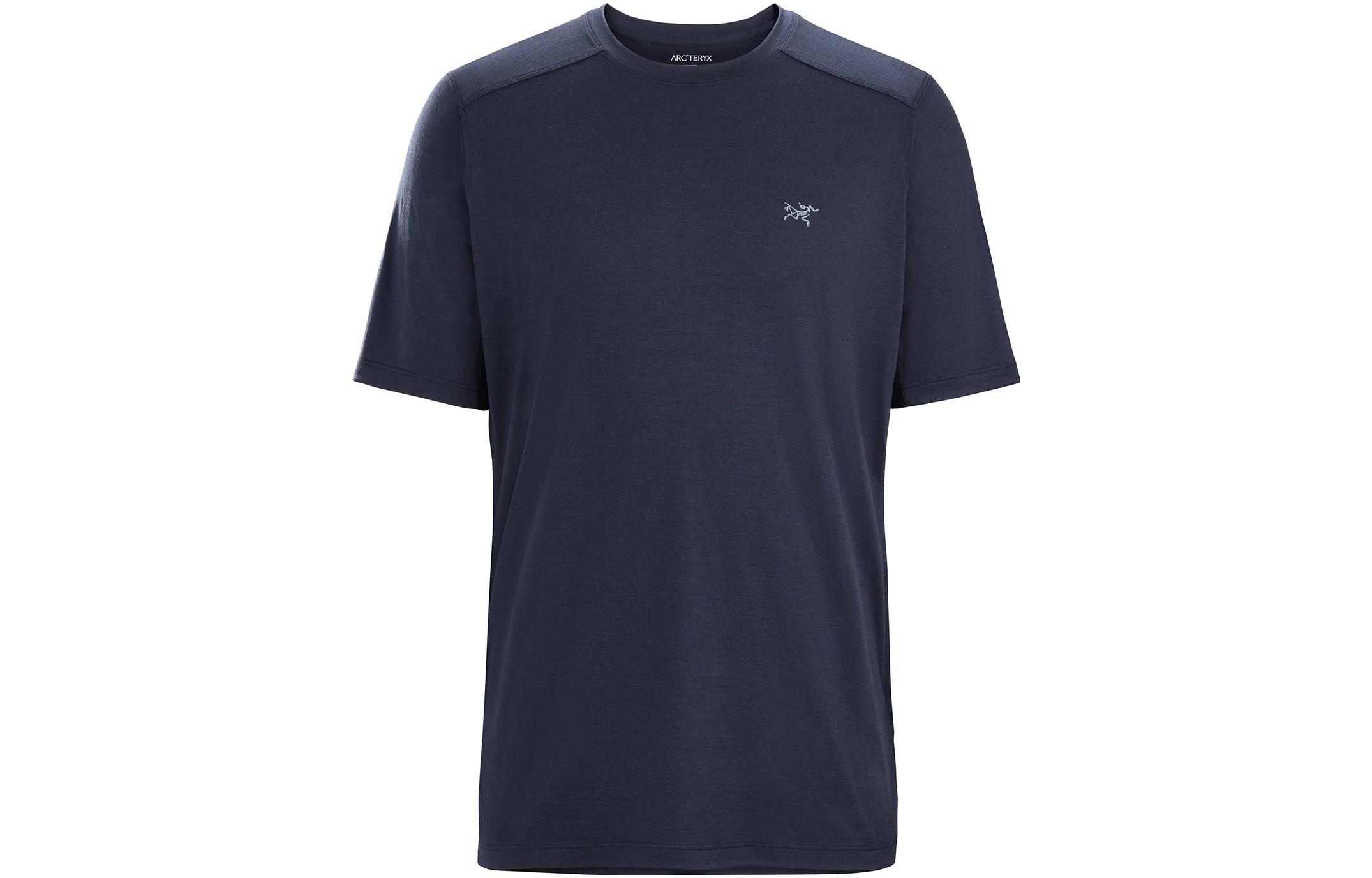 Shop Arcteryx Arc'teryx SS23 Ionia Merino Wool Solid Casual Graphic Crewneck Tee Men 30573