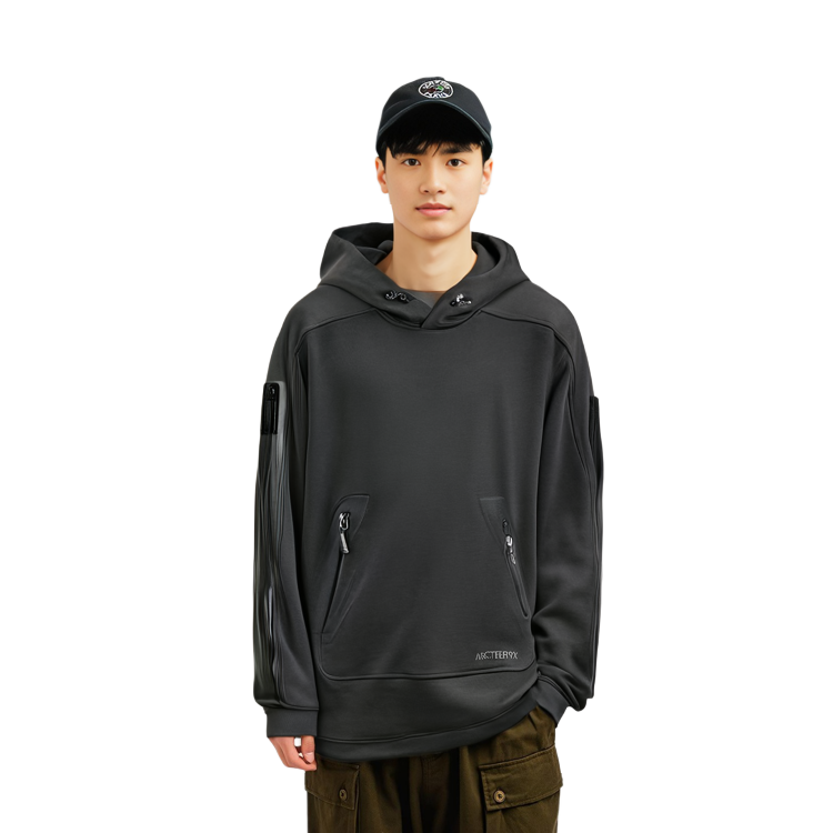 Shop 始祖鳥 Arc''teryx System-A Leston 黑色連帽長袖上衣。 29724