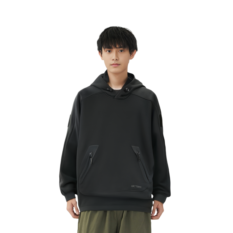 Cheap 始祖鳥 Arc''teryx System-A Leston 黑色連帽長袖上衣。 29724