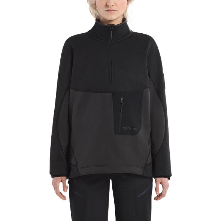 Lookbook Arcteryx Arc'teryx SYSTEM_A Logo Half-Zip Pullover Sweatshirt Unisex Couple Style. 29318