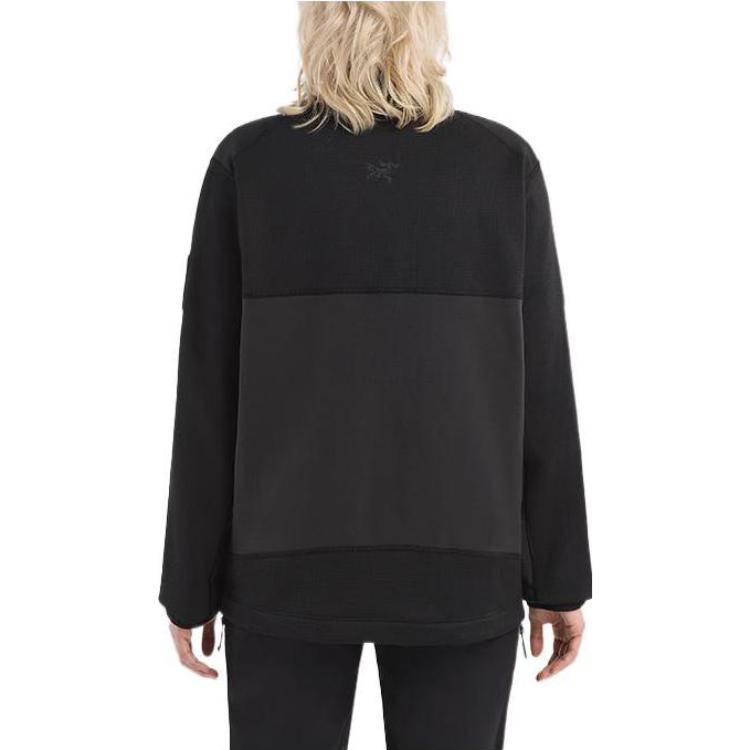 Shop Arcteryx Arc'teryx SYSTEM_A Logo Half-Zip Pullover Sweatshirt Unisex Couple Style. 29318