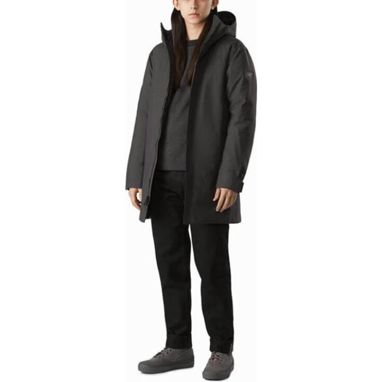Shop Arcteryx Arc'teryx Thorsen Parka Winter Down Jacket with Hood - Solid Color. 28253