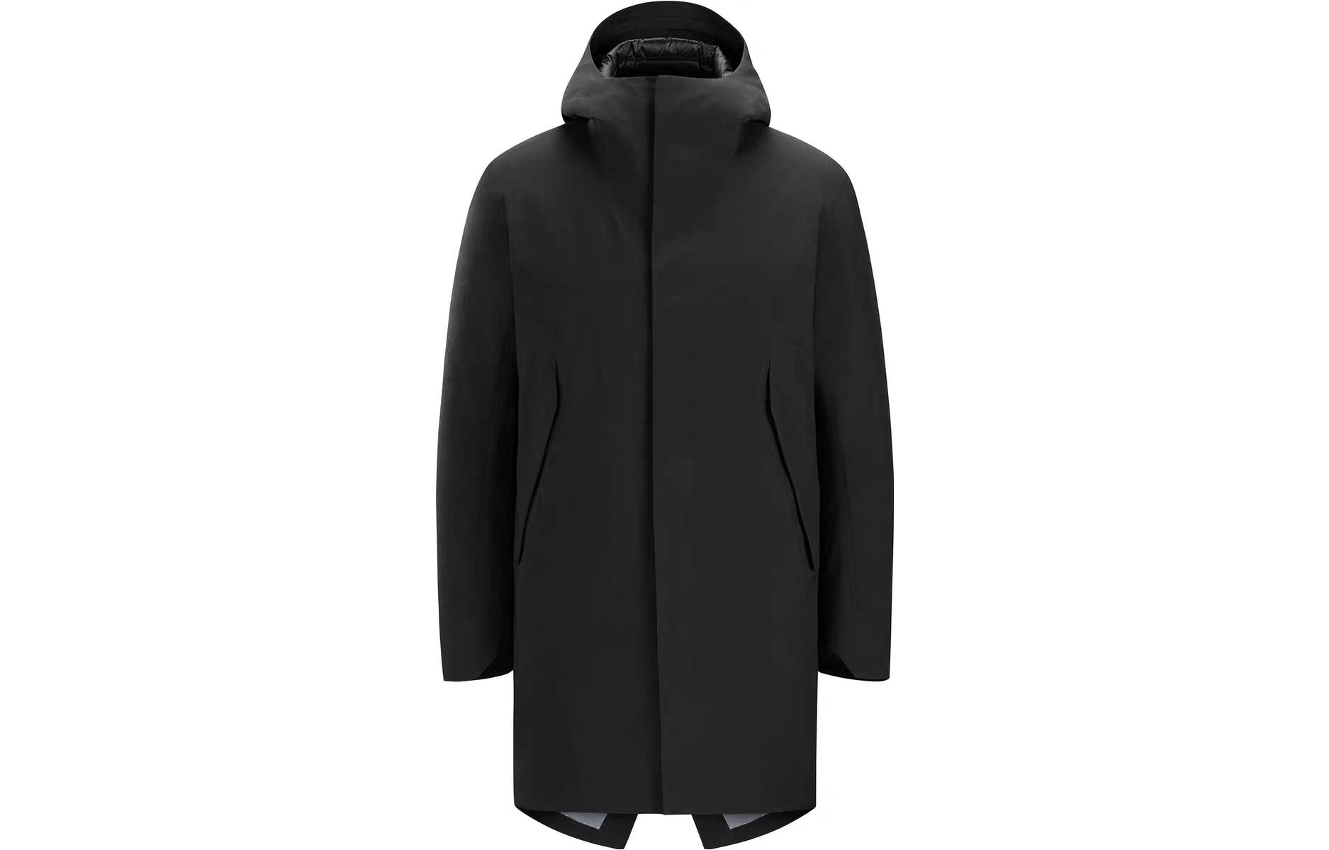 Order Arcteryx Arc'teryx Veilance  Solid Straight Long Sleeve Hooded Jacket Navy. 30684