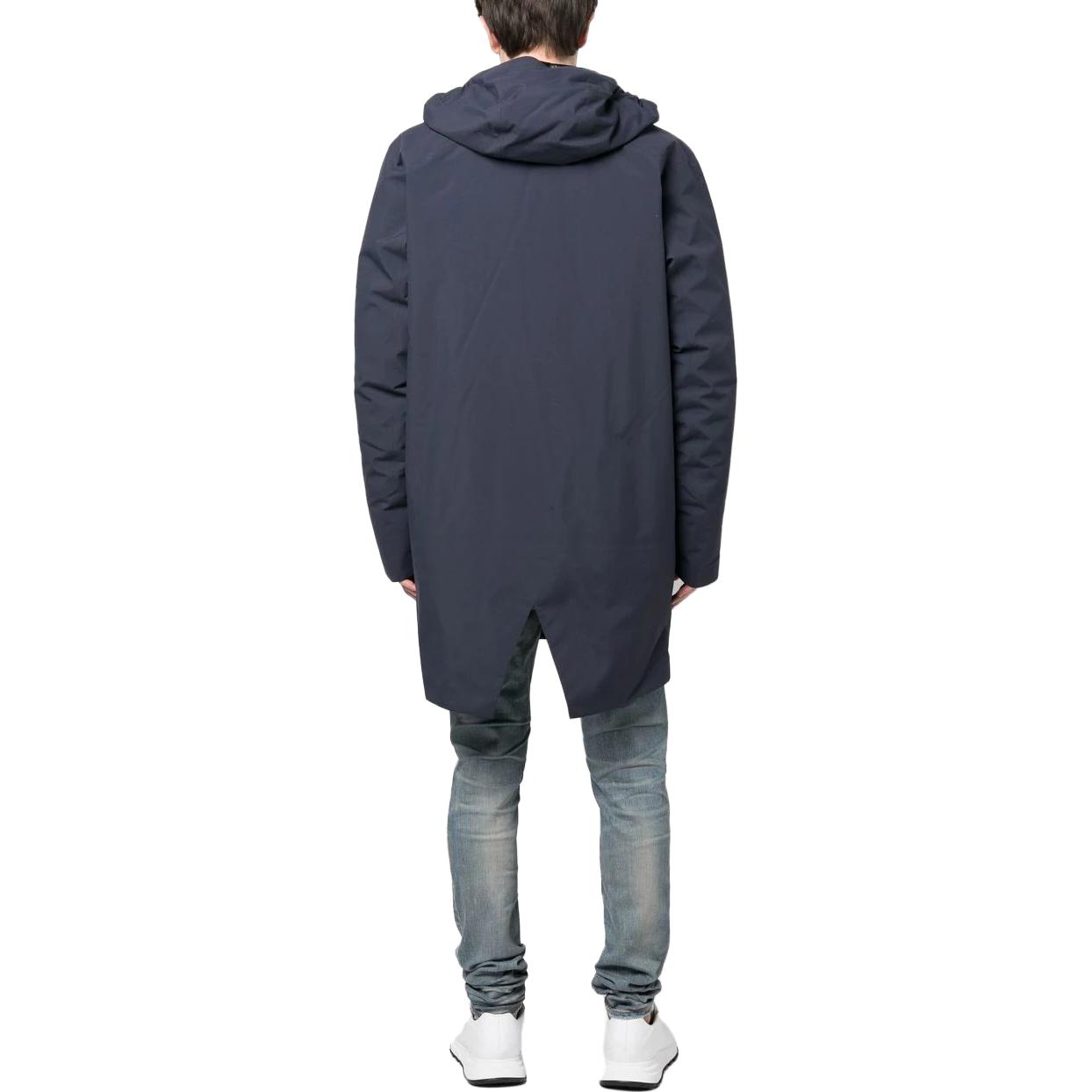 Purchase Arcteryx Arc'teryx Veilance  Solid Straight Long Sleeve Hooded Jacket Navy. 30684