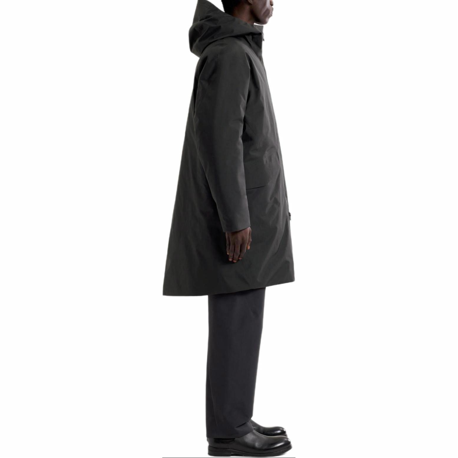 Details for Arcteryx Arc'teryx Veilance Monitor Down Coat  Full-Zip Hooded Mid-Length Jacket. X000009013