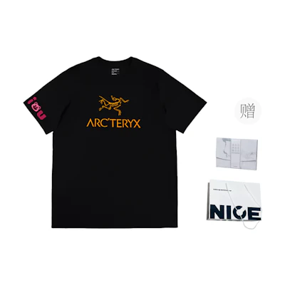 Arcteryx Arc'Word Unisex Black Outdoor Logo Crewneck T-Shirt X000007991(Team702-9)