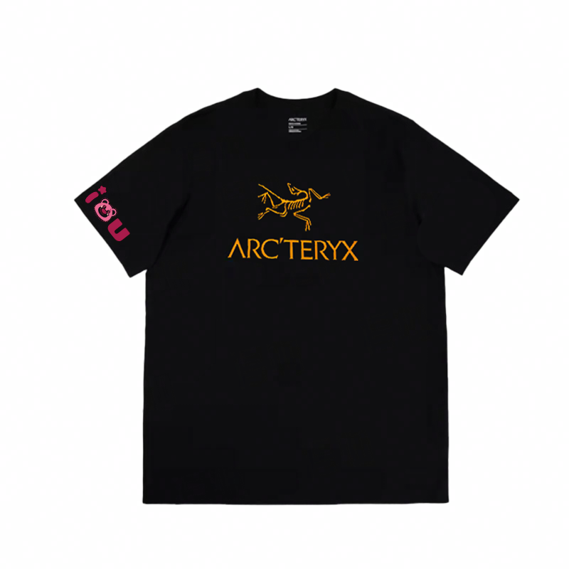 Order Arcteryx Arc'Word Unisex Black Outdoor Logo Crewneck T-Shirt X000007991（Team702-9）