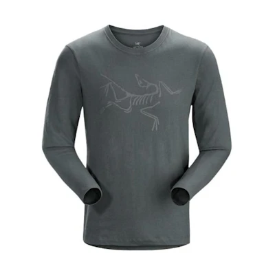 Arcteryx Archaeopteryx LS Logo Crewneck Long Sleeve Retro T-Shirt. 19763