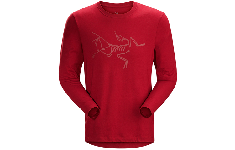 Shop Arcteryx Archaeopteryx LS Logo Crewneck Long Sleeve Retro  T-Shirt. 19763