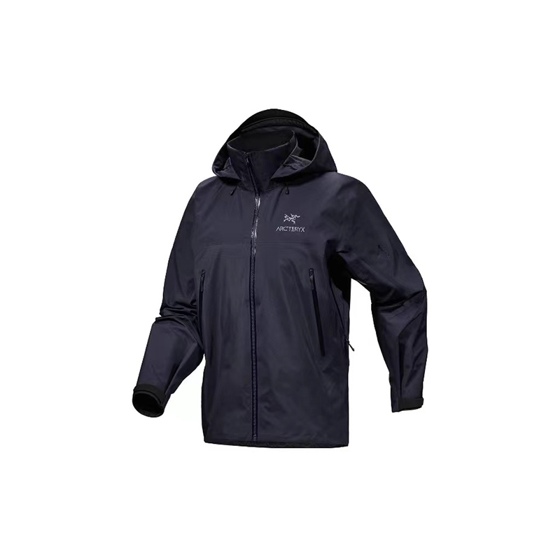 Lookbook Arcteryx BETA AR  Gore-Tex Outdoor Jacket in Blue with Logo Design. 29921