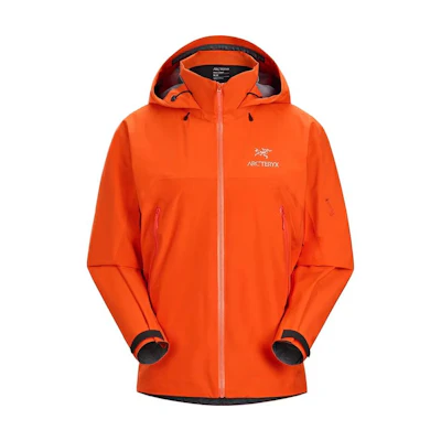 Arcteryx Beta AR Orange Red Logo Jacket - Casual Hooded Long Sleeve X000007163