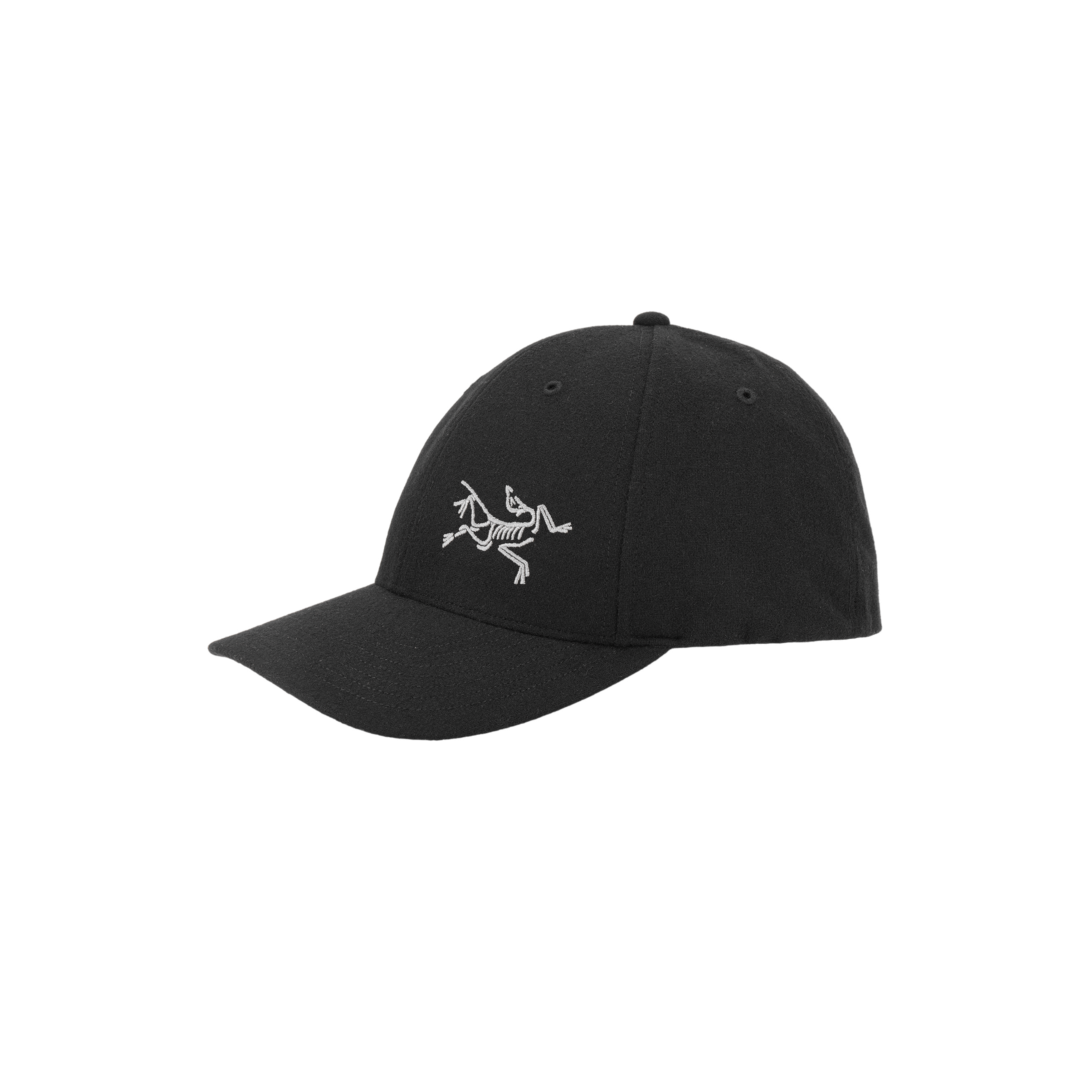 Arcteryx Black Embroidered Logo Street Hip Hop Polyester Baseball Cap Unisex X000005504-Black Heather