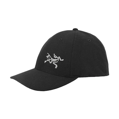 Arcteryx Black Embroidered Logo Street Hip Hop Polyester Baseball Cap Unisex X000005504-Black Heather