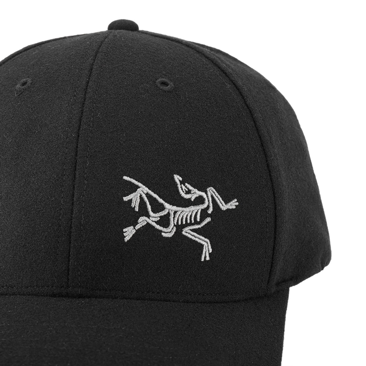 Details for 始祖鸟黑色刺绣LOGO街头潮流嘻哈男女棒球帽 X000005504-Black Heather