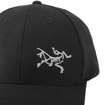 始祖鸟黑色刺绣LOGO街头潮流嘻哈男女棒球帽 X000005504-Black Heather Details for 始祖鸟黑色刺绣LOGO街头潮流嘻哈男女棒球帽 X000005504-Black Heather