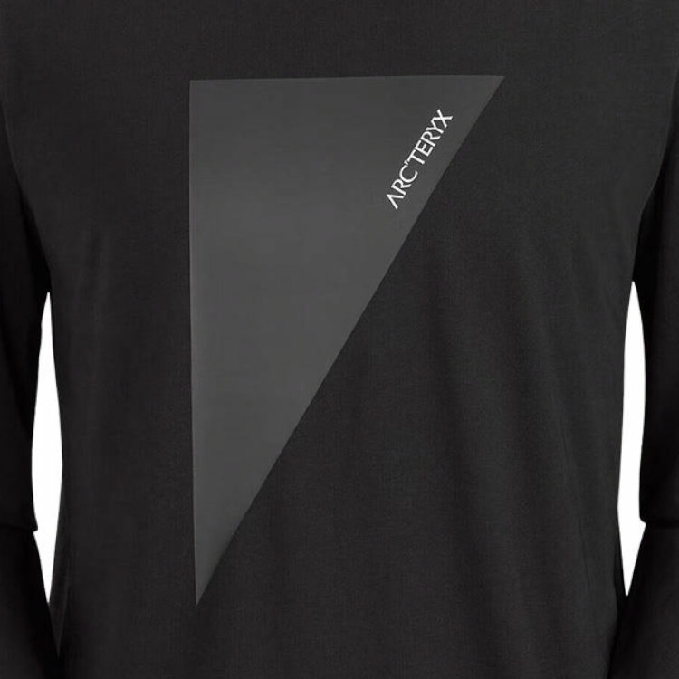Shop Arcteryx Captive Word ML Logo Print Breathable Long-Sleeve Crewneck  T-Shirt 30224