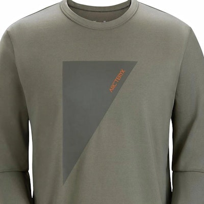 Arcteryx Captive Word ML Logo Print Breathable Long-Sleeve Crewneck T-Shirt 30224 Details for Arcteryx Captive Word ML Logo Print Breathable Long-Sleeve Crewneck T-Shirt 30224