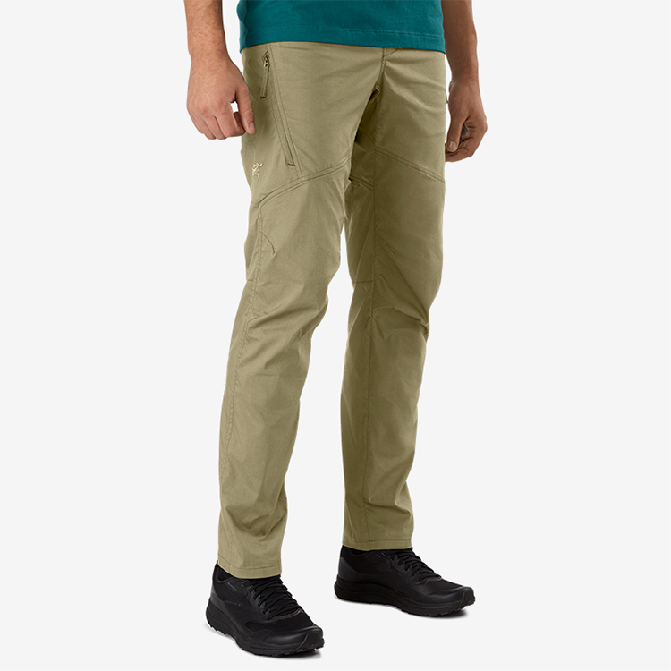 Lookbook 아크테릭스 내구성 스트레치 코튼 작업 바지 - 솔리드 컬러 캐주얼 스타일 25218