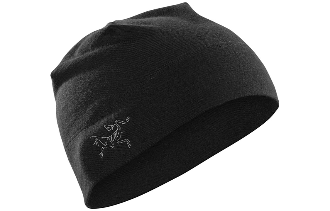 Arcteryx Embroidered Logo Wool Beanie Unisex Black 13456-bk