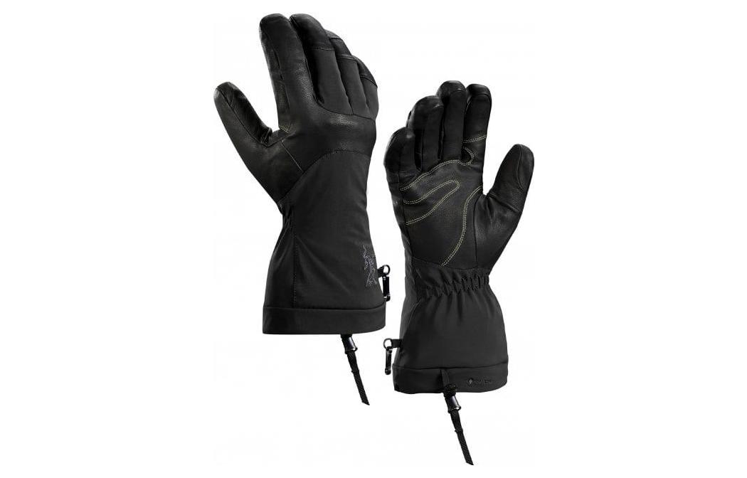Arcteryx Fission SV Black Insulated Polyester Gloves Unisex Couple Style. X000006638