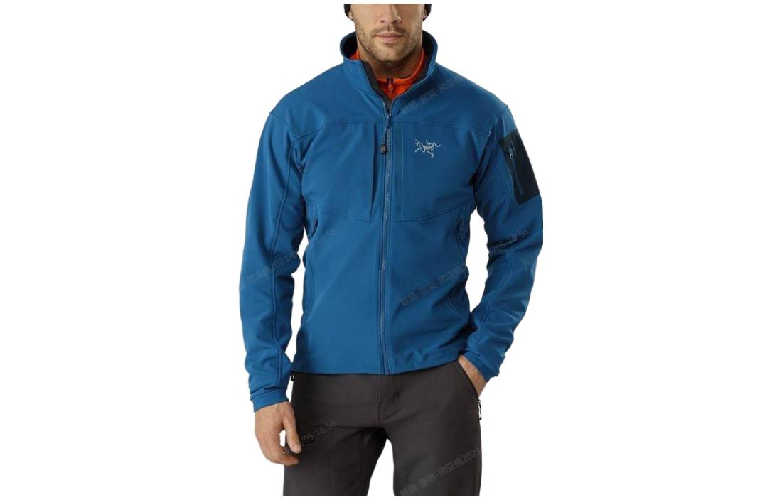 Details for Arcteryx GAMMA MX Black Windproof Softshell Fleece Logo Jacket 19276
