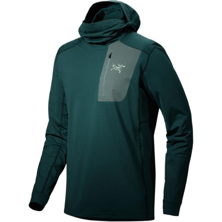 Arcteryx Green Hooded Logo Long-Sleeve Jacket POIZON202412051307
