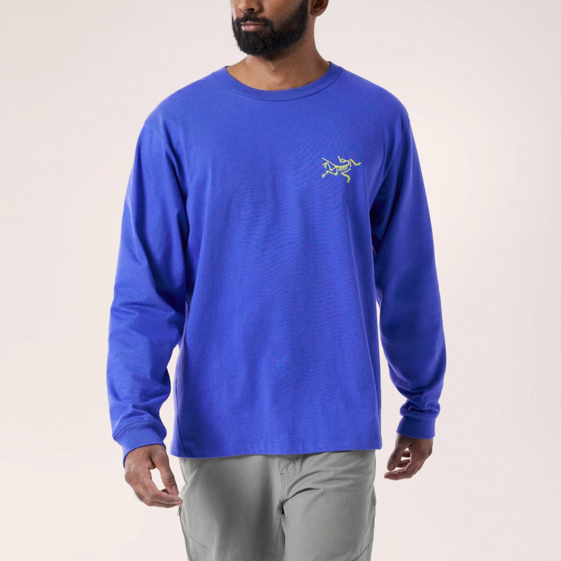 Lookbook Arcteryx KRAGG Printed Logo Loose Fit Long Sleeve Breathable Durable Tee Men. X000009714