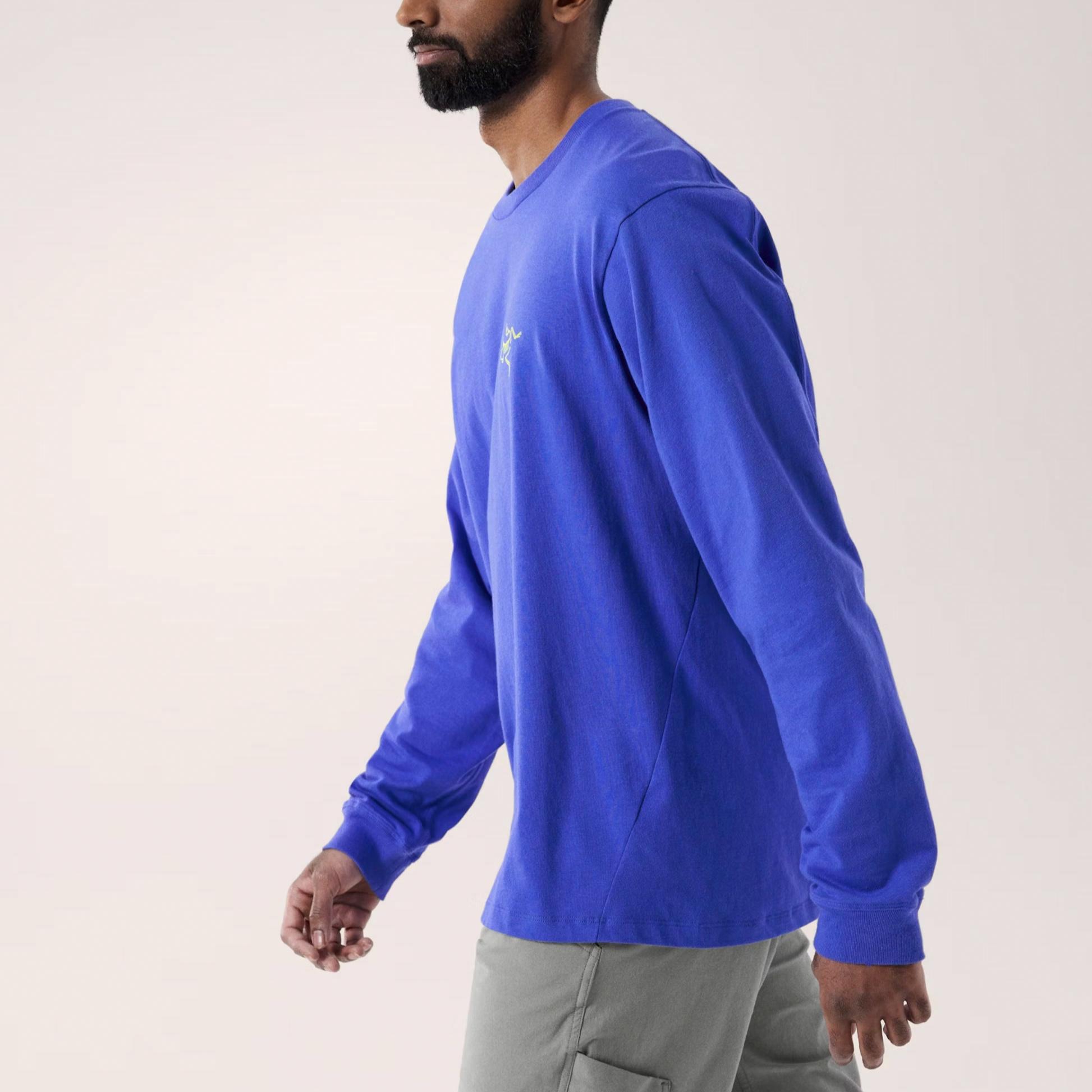 Purchase Arcteryx KRAGG Printed Logo Loose Fit Long Sleeve Breathable Durable Tee Men. X000009714