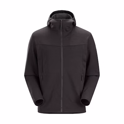 Arcteryx Kyanite AR Fleece Hoodie Jacket with Logo Print Long Sleeve. 29666