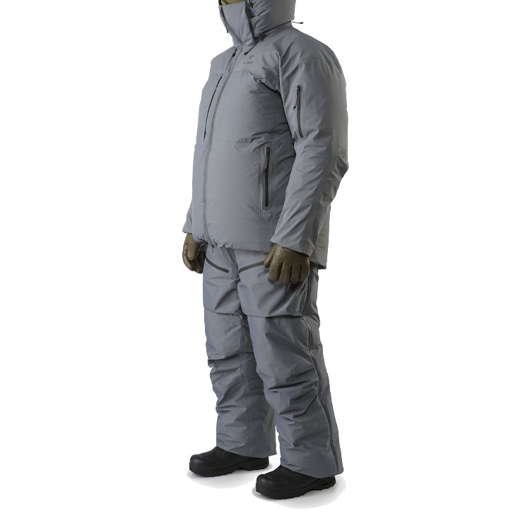 Arcteryx LEAF  Grey Hoodie Jacket with Solid Logo Print Long Sleeve Design 15387 圖 4