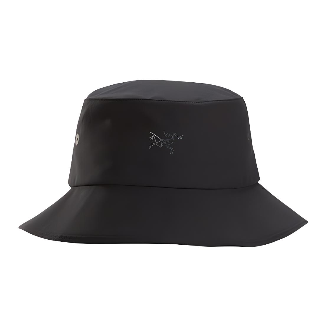 Arcteryx Lightweight Breathable Logo Bucket Hat Unisex Black. 29087-black