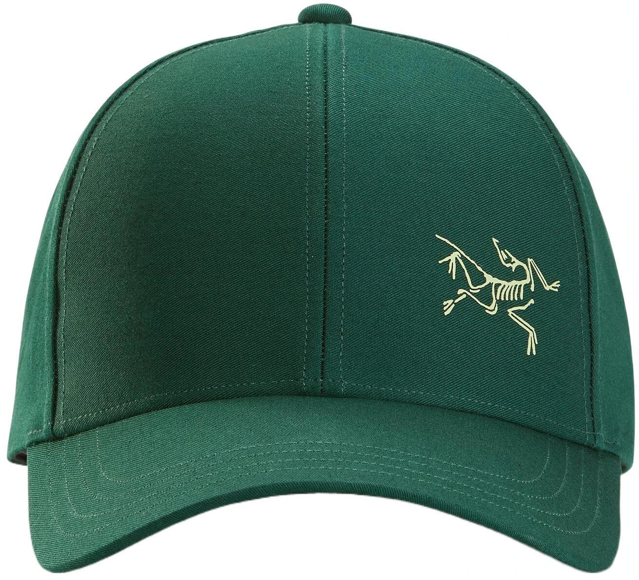 arcteryx-logo-classic-unisex-baseball-cap-green-25633-green