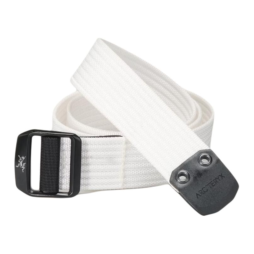 Arcteryx Logo Design Nylon Polyester Belt Unisex Polar White 3.8CM Wide X000005521 White